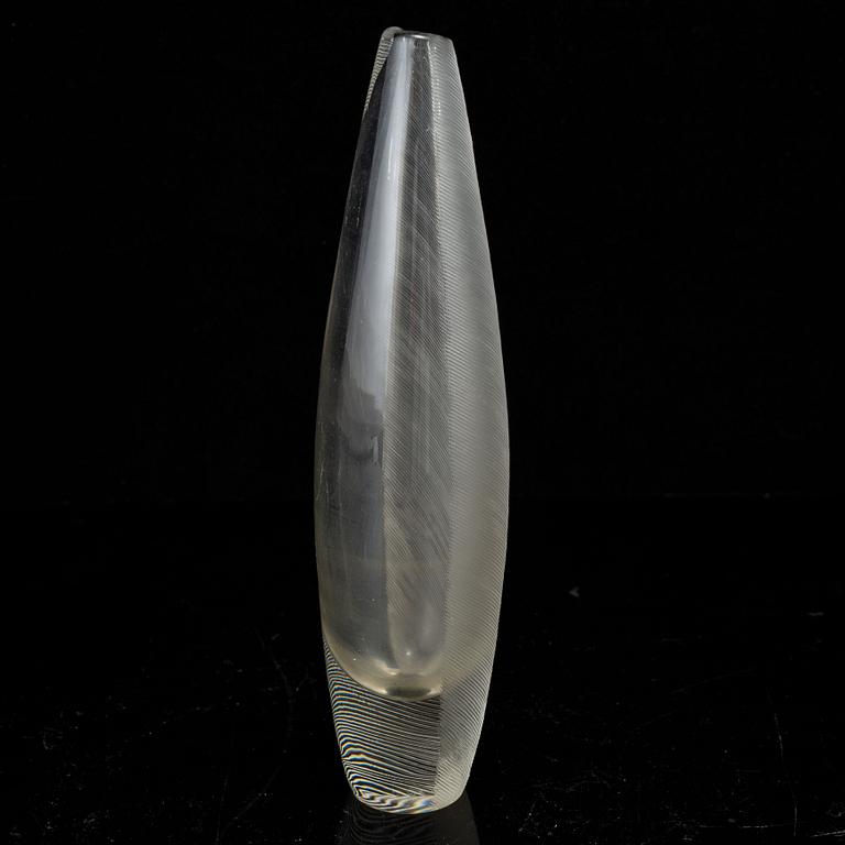 TAPIO WIRKKALA, a cut glass vase, Iittala, Finland 1958.