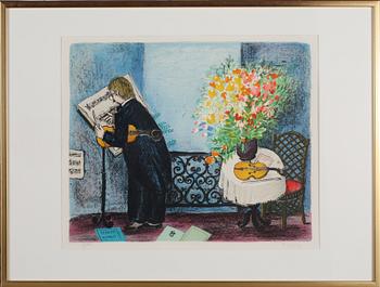 LENNART JIRLOW, färglitografi, signerad och numrerad 1/310.