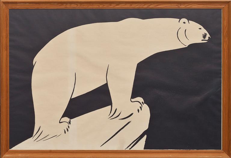 EINER HANSEN, litografiskt tryck, signerad och daterad 1932.