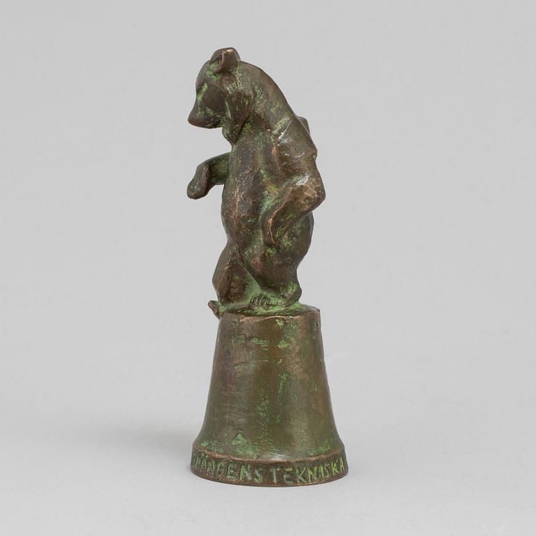 JUSSI MÄNTYNEN, sculpture, bronze, signed with initials and dated -55.