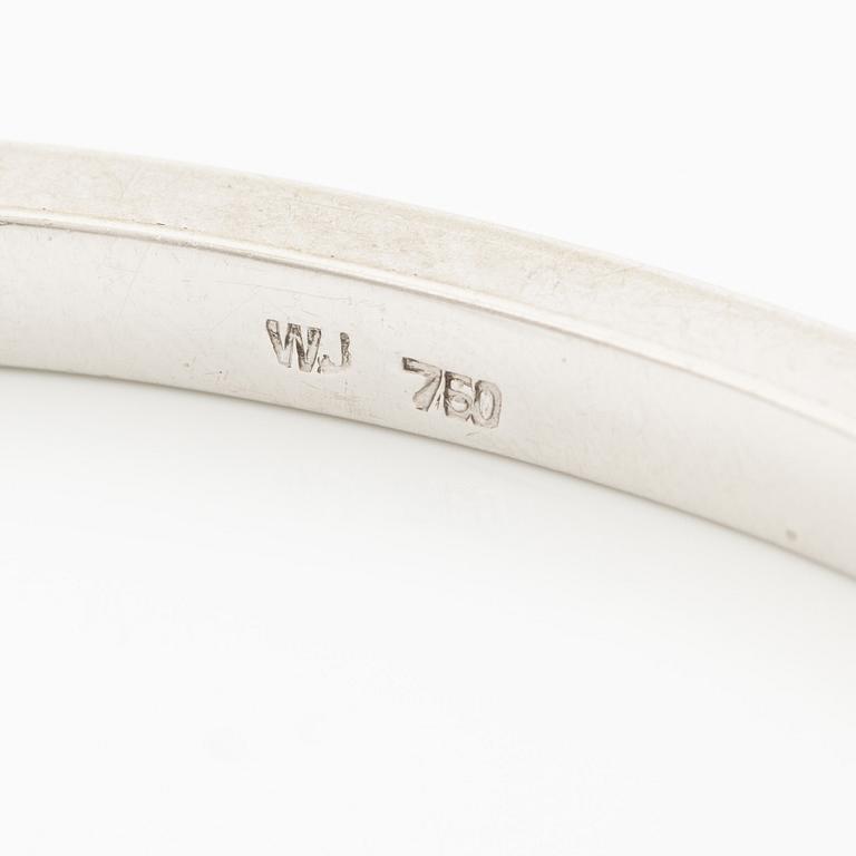 Bracelet/armring, 18K white gold with brilliant-cut diamonds.