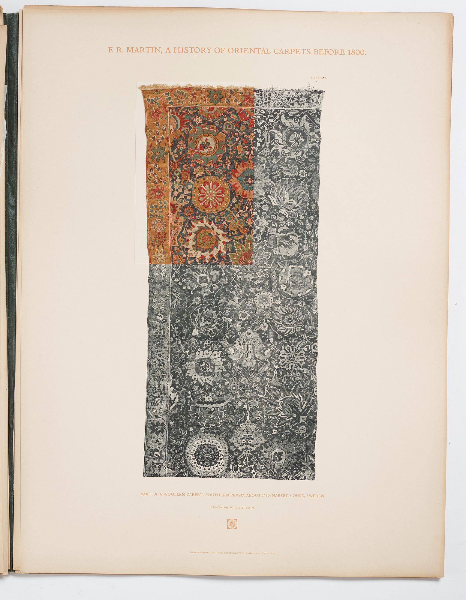 Fredrik Robert Martin: 'A History of Oriental Carpets before 1800,' Vienna, 1906.