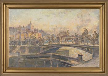 Axel Erdmann, oil on canvas, signed.