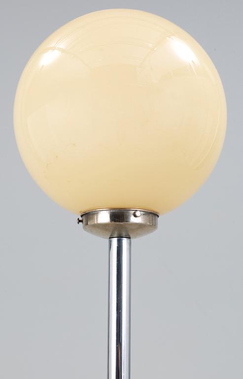 GOLVLAMPA, metall, 1930/40-tal.