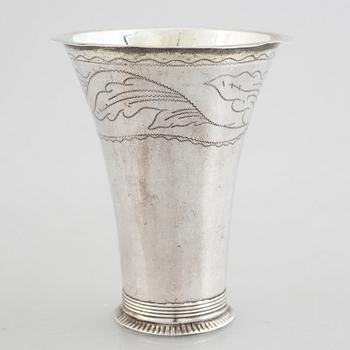 A Swedish Silver Beaker, mark of Nils Tornberg, Linköping 1797.