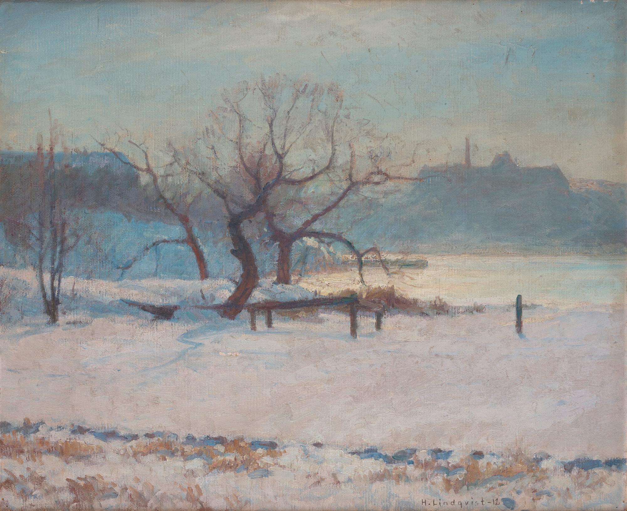 Herman Lindqvist, Vinter vid Waldemarsudde, Djurgården.