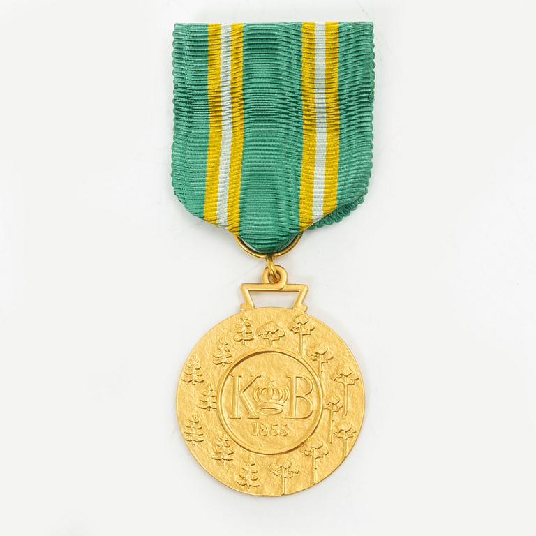 An 18K gold medal, Sporrong, Stockholm 1958.