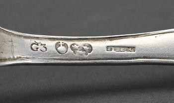 MATSKEDAR, 4 st, silver, bland annat Stephan Westerstråhle, Stockholm 1809. 1800-tal. Vikt ca 435 gram.