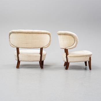 Otto Schulz, a pair of 'Schulz' easy chairs, Jio Möbler, Jönköping, second half of the 20th Century.