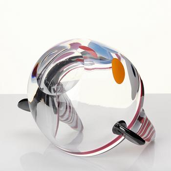 Erik Höglund, a glass sculpture/bowl, Strömbergshyttan, Sweden 1990.