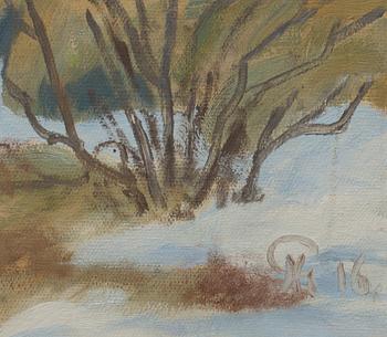 GÖSTA NYSTROEM, oil on canvas signed and dated 16.