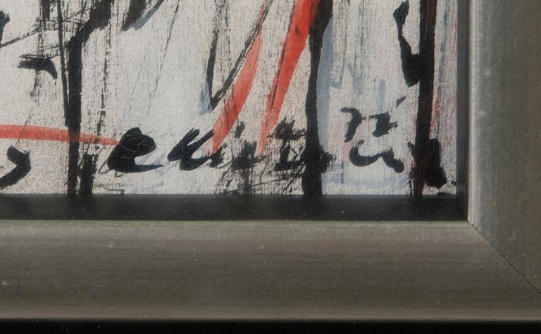 REINO HIETANEN, oil and mixed media, signed and dated -77.