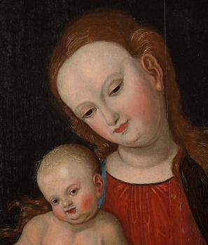 Lucas Cranach d.ä. Hans efterföljd, Madonnan med barnet.