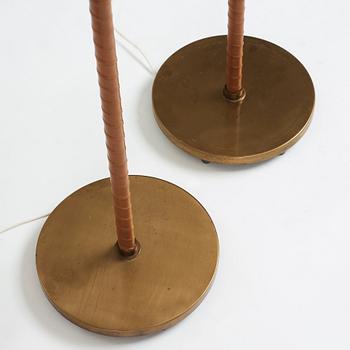 Harald Notini, a pair of floor lamps, model "15242", by Böhlmarks, Sweden 1940-50's.