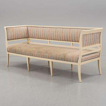 A late Gustavian sofa, circa 1800.