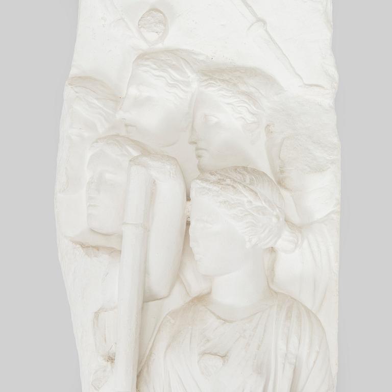 Reliefi, kipsiä, 1900-luvun loppu.