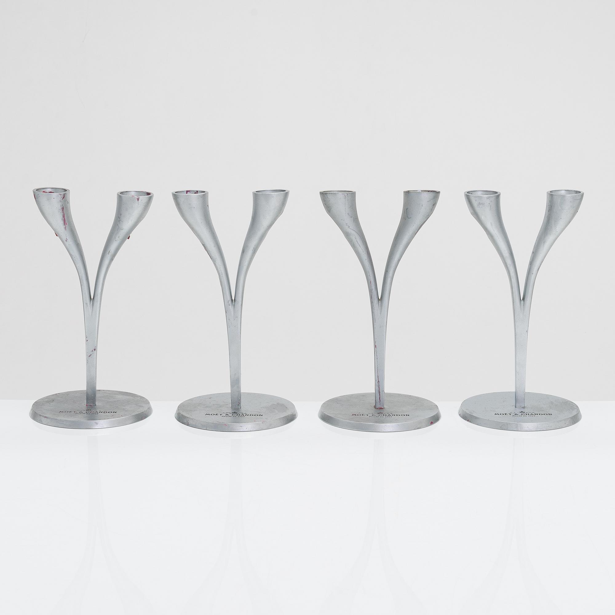 Philppe Di Méo, Ljusstakar/ champagneglashållare, 4 st, Moët & Chandon.