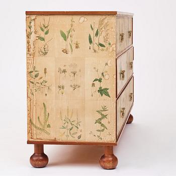 Josef Frank, a chest of drawers / sideboard 'Flora', Svenskt Tenn, Sweden, model 1050, 1940's.