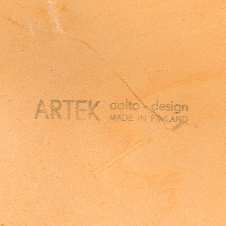 ALVAR AALTO, A table 82A and 6 chairs 69, Artek, latter half of the 20th century.