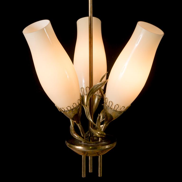 MAURI ALMARI, a mid 20th century, '71020' chandelier for Idman.