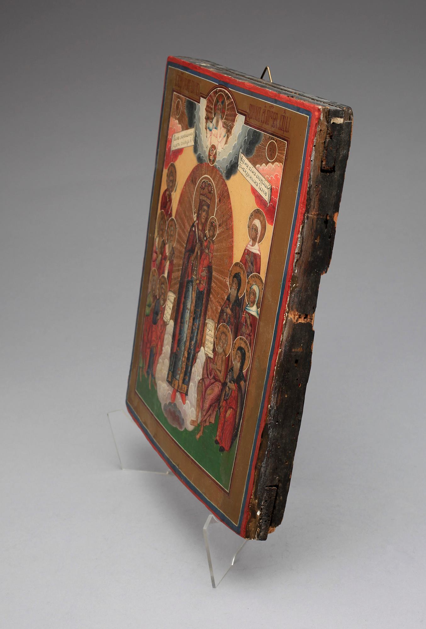 IKON, tempera på pannå, östra Europa 1800/1900.
