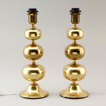 BORDSLAMPOR, 1 par, 1960-/70-tal.