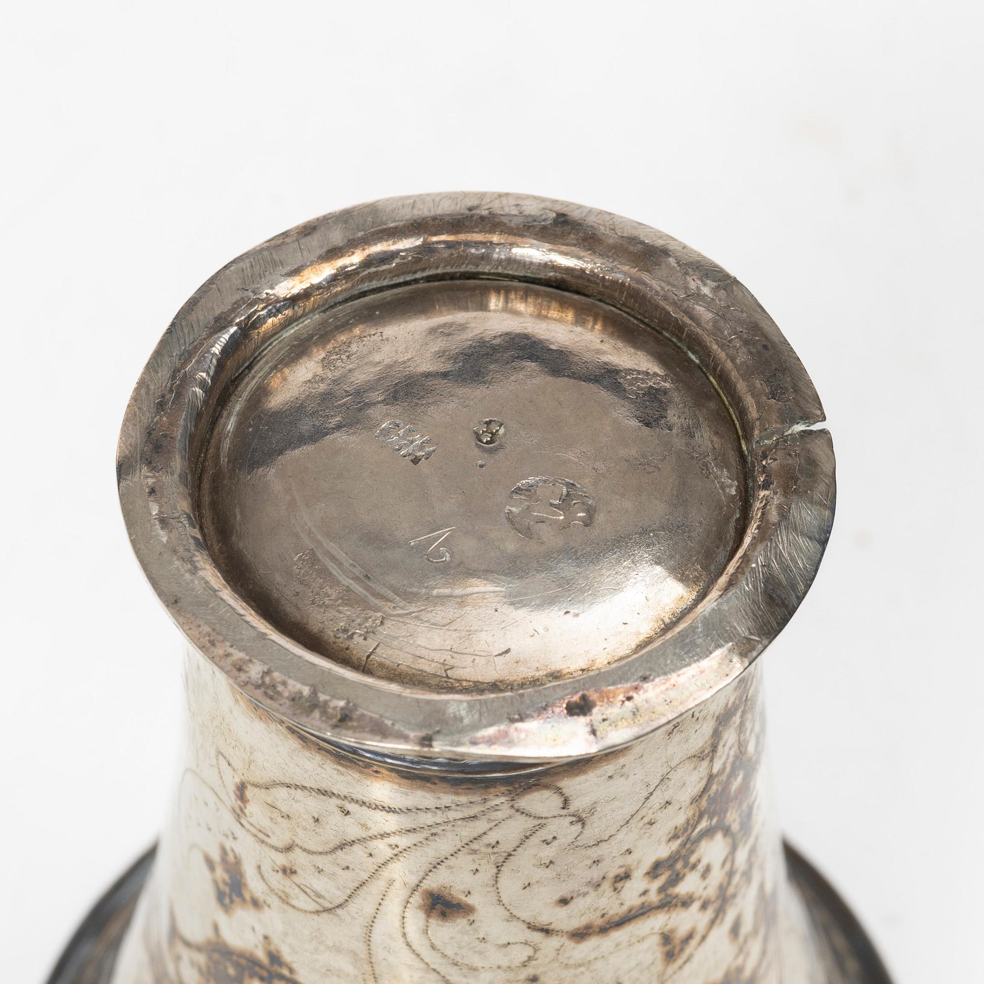 Five Swedish silver beakers, 18th/19th century.