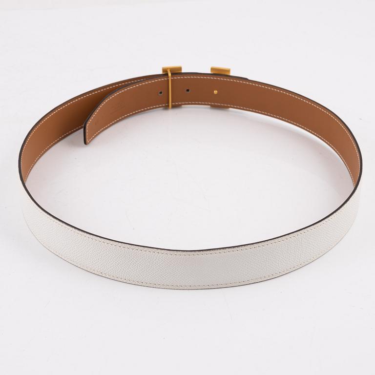 Hermès, a reversible 'Constance' leather belt, 2009, size 85.