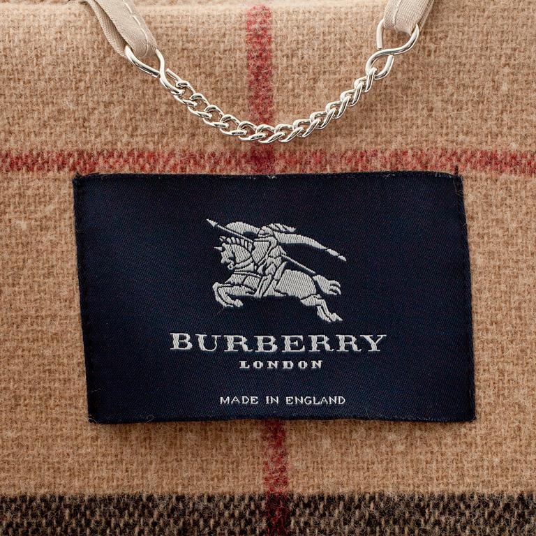 BURBERRY, a beige woolblend duffel coat.