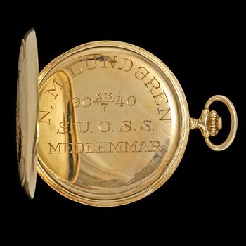 FICKUR, 14k guld, 1900-talets första hälft. Tot vikt 85 g.