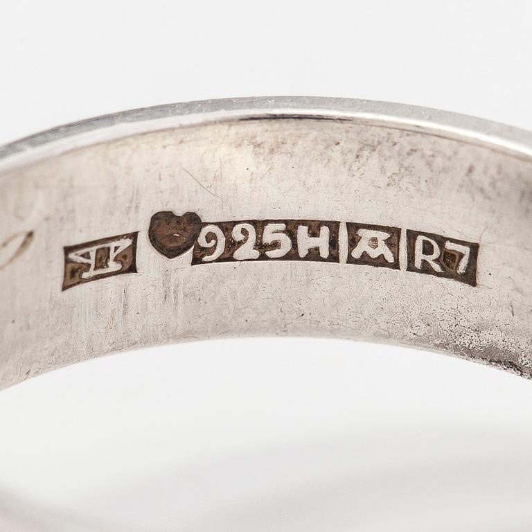 Elis Kauppi, sormus, ametisti, hopea, Kupittaan Kulta, Turku 1970.