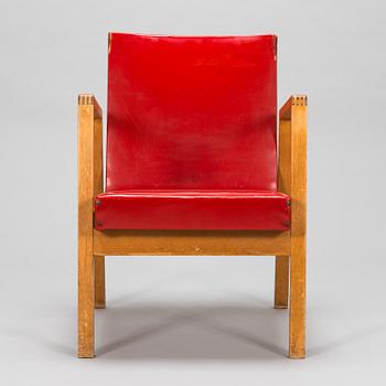 Alvar Aalto, a mid-20th century '54' armchair for O.Y. Huonekalu- ja Rakennustyötehdas A.B.