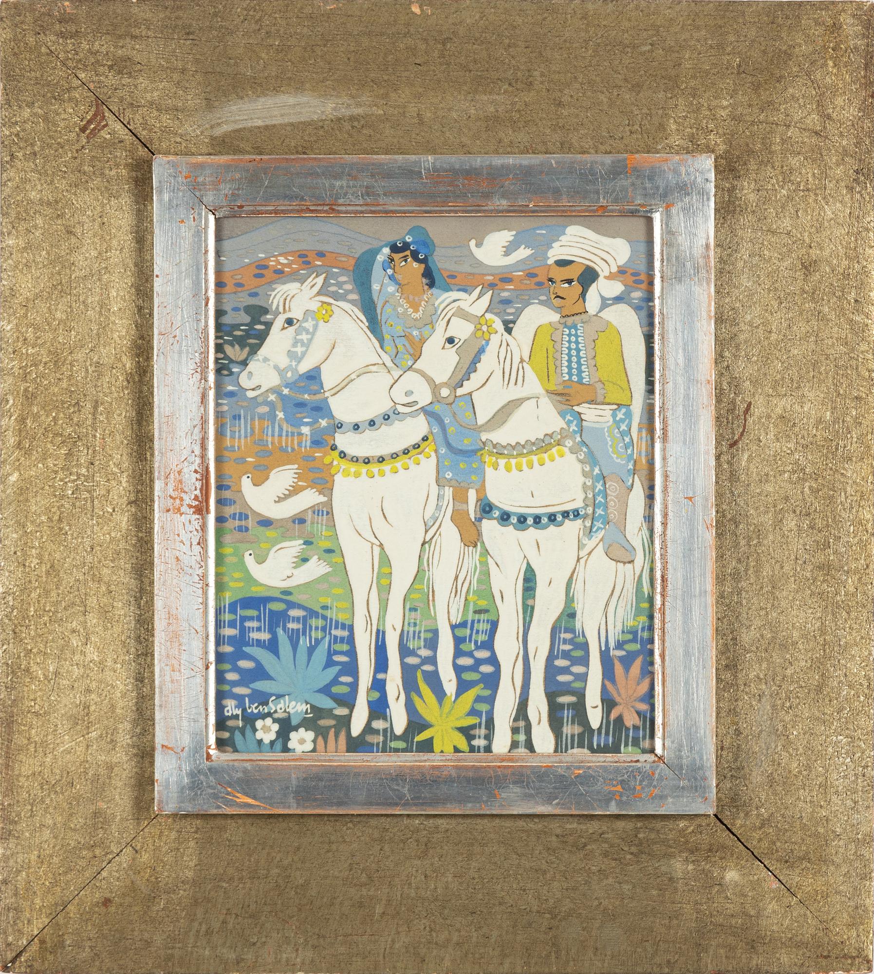 Aly Ben Salem, gouache, signed.