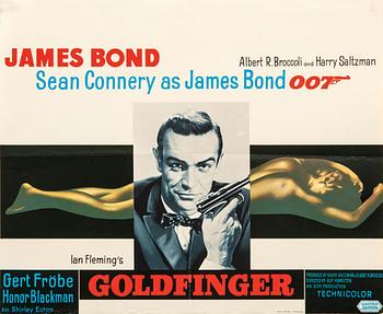 Filmaffisch James Bond "Goldfinger".