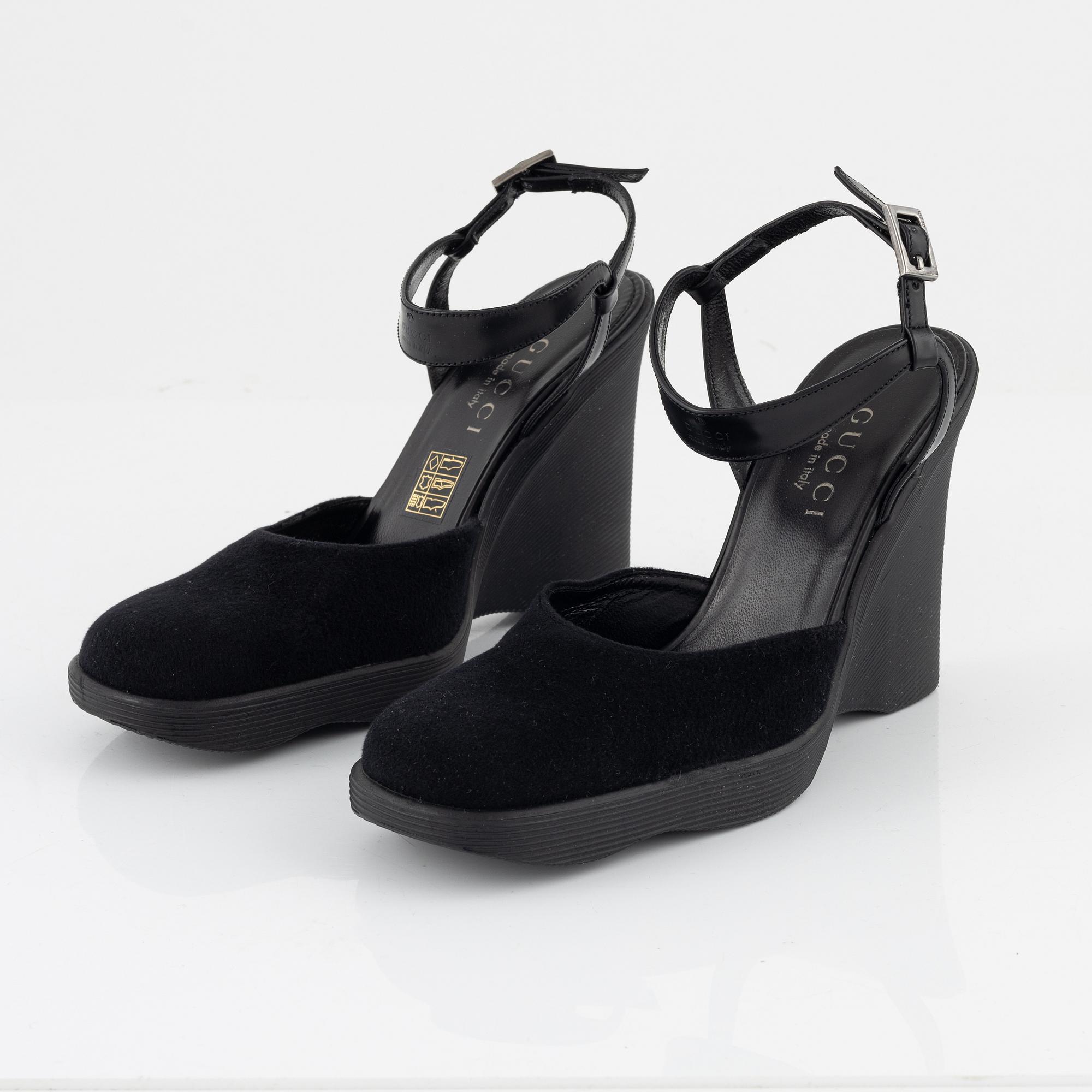 Gucci wedge heel shoes cheap