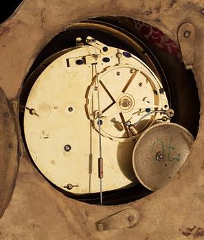 A Louis XVI late 18th century gilt bronze wall-clock signed "Paté A PARIS".