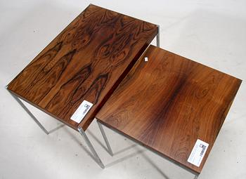 SATSBORD, 2 delar, stämplat Furnituremaker Danish controll. 1960-tal.