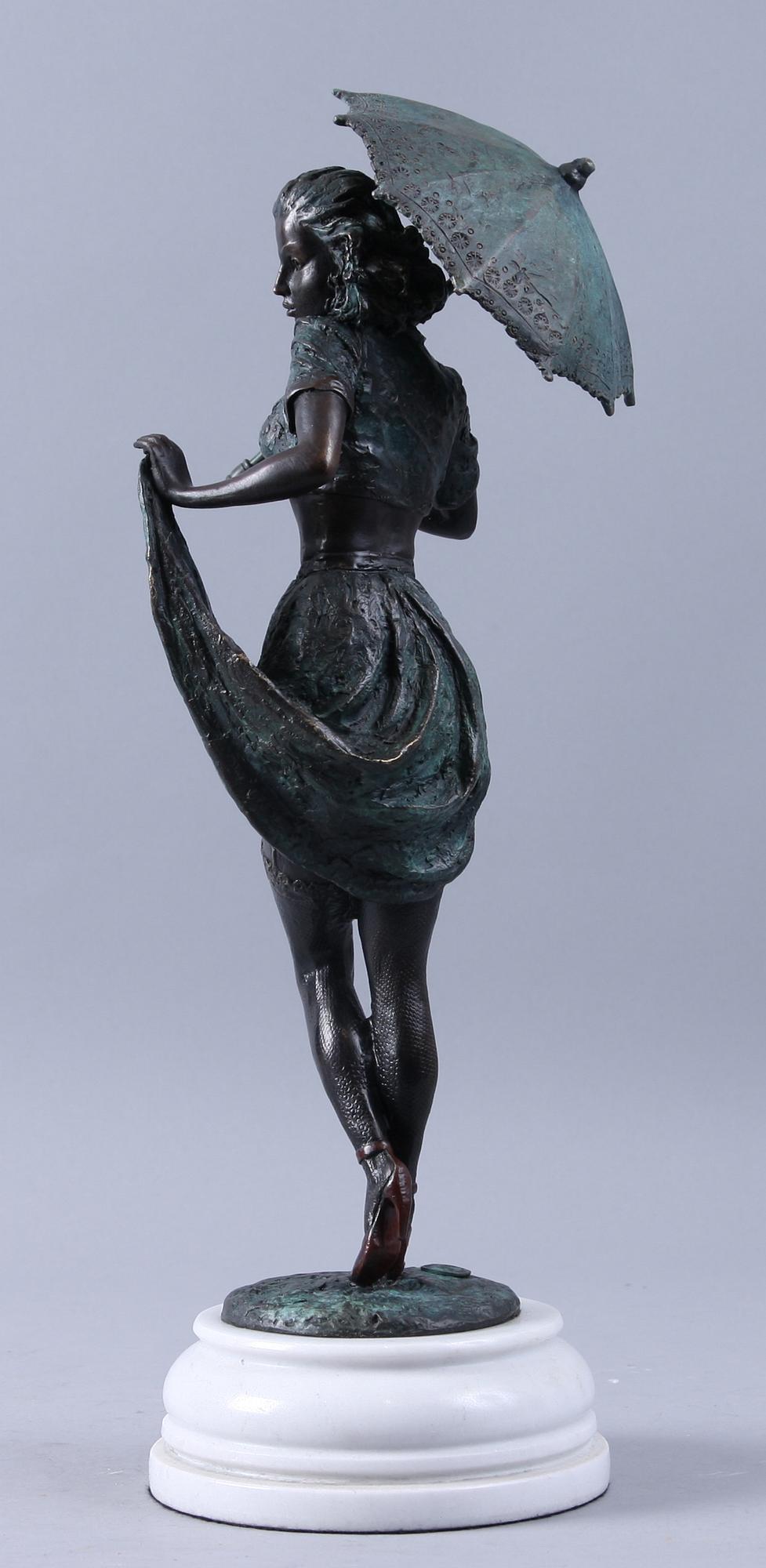 SKULPTUR, patinerad brons, märkt Milo. 2000-tal.