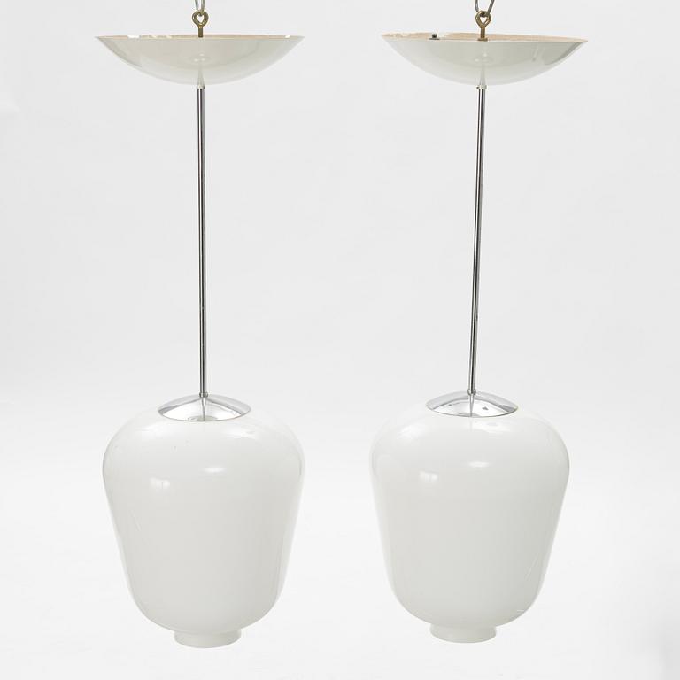 A pair of ceiling lamps, Zero, Sweden, late 20th century.