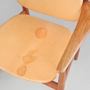 KARMSTOLAR, ett par, "Fd 185/6", Arne Vodder, France Daverkosen, Danmark, 1960-tal.