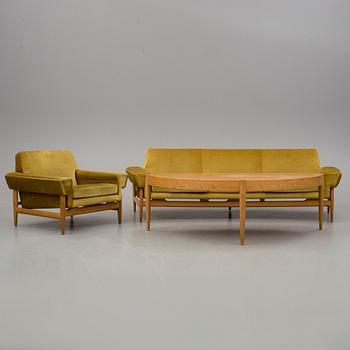 SOFFGRUPP, 3 delar, Johannes Andersen för Trensum möbelfabrik, 1900-talets andra hälft.