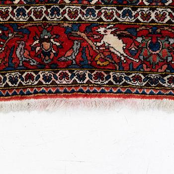 Carpet, Bakhtiari, figural, approx. 230 x 160 cm.