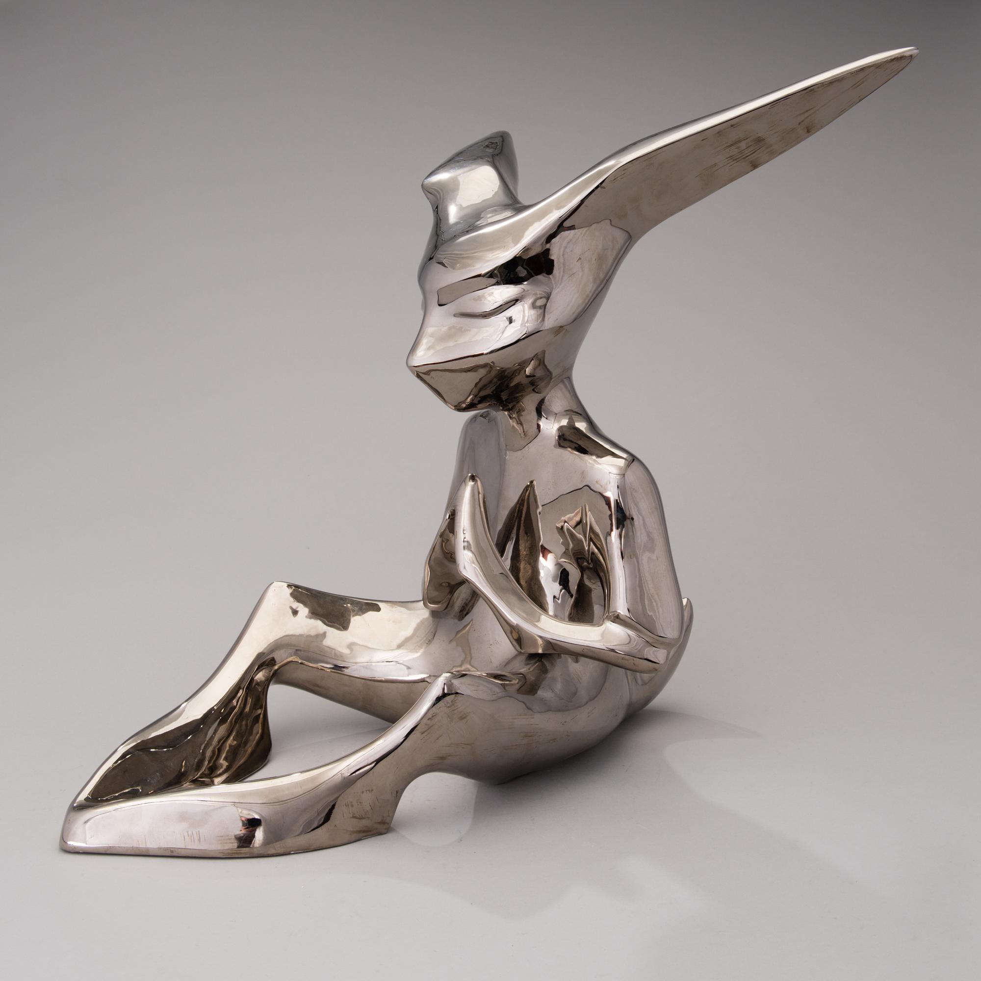 An "Idol" ceramic sculpture signed HL TP, 3/5, Kim. Arabia.