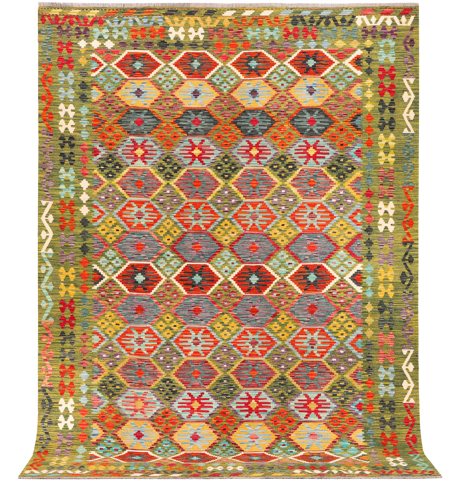 Matta, Afghansk kelim, ca 302 x 215 cm.