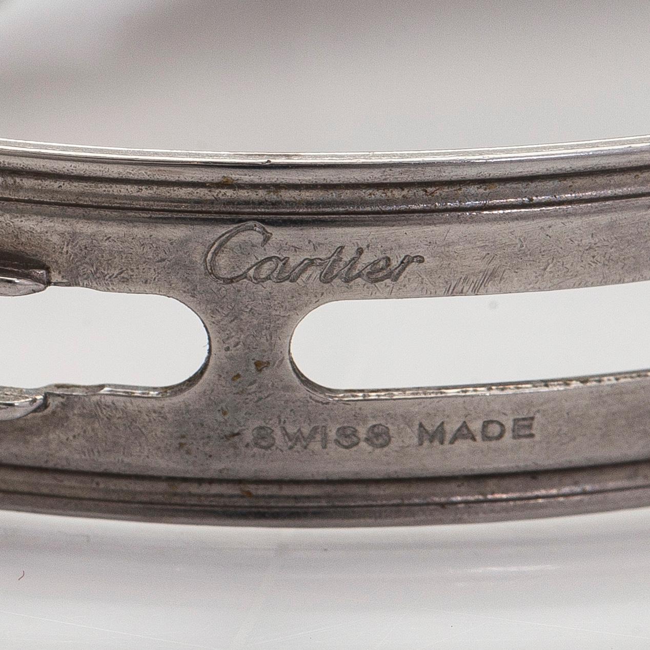 Cartier, ”Panthère”, rannekello, 21 x 21 mm, kultaa/terästä, kvartsi.
