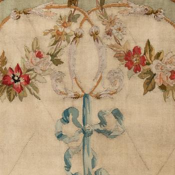 TAPESTRIES, 1 pair, tapestry weave, so called "entre-fenêtre", Aubusson second half of the 19th century.