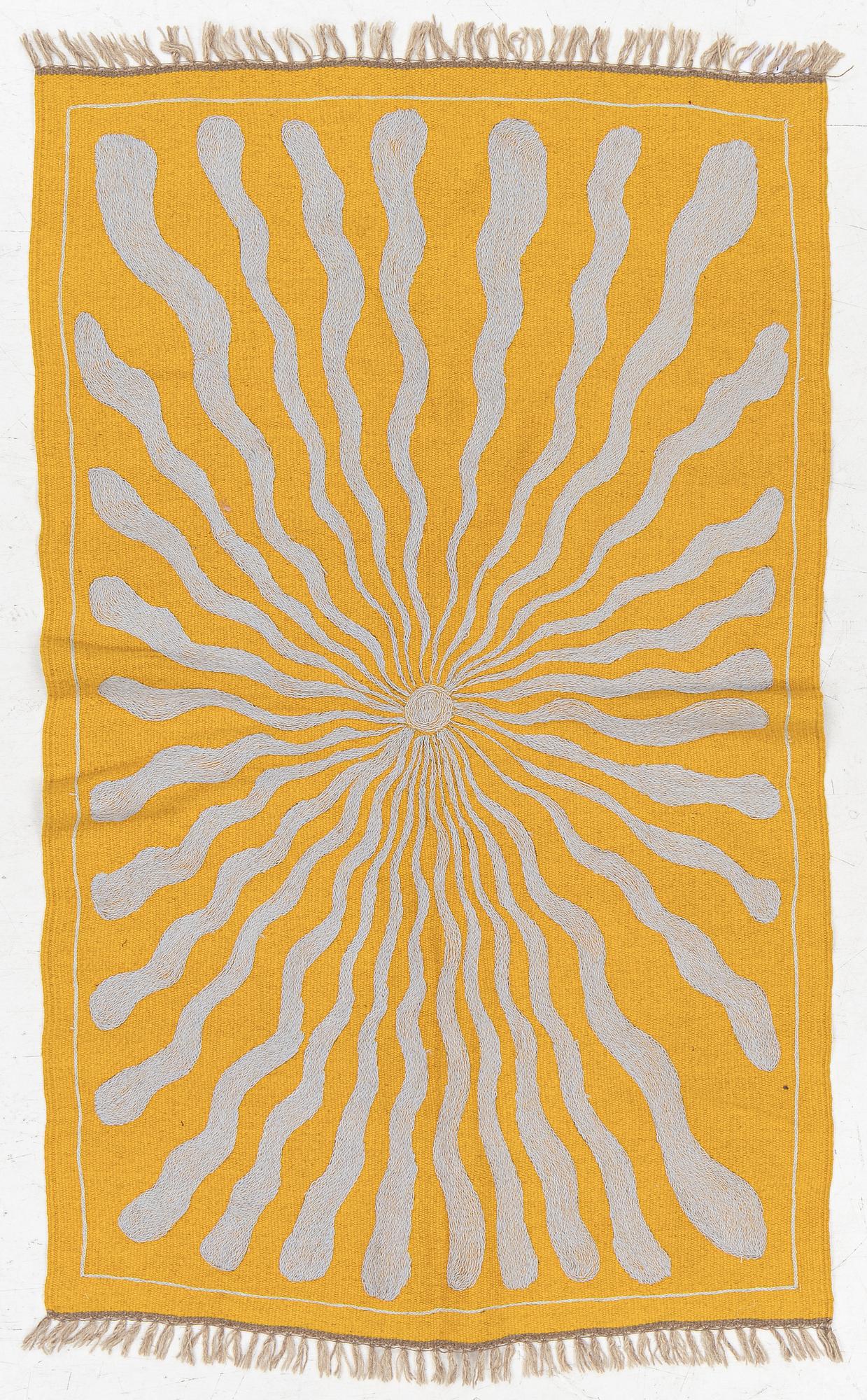 Matta, handbroderad Kelim, 183 x 113 cm.