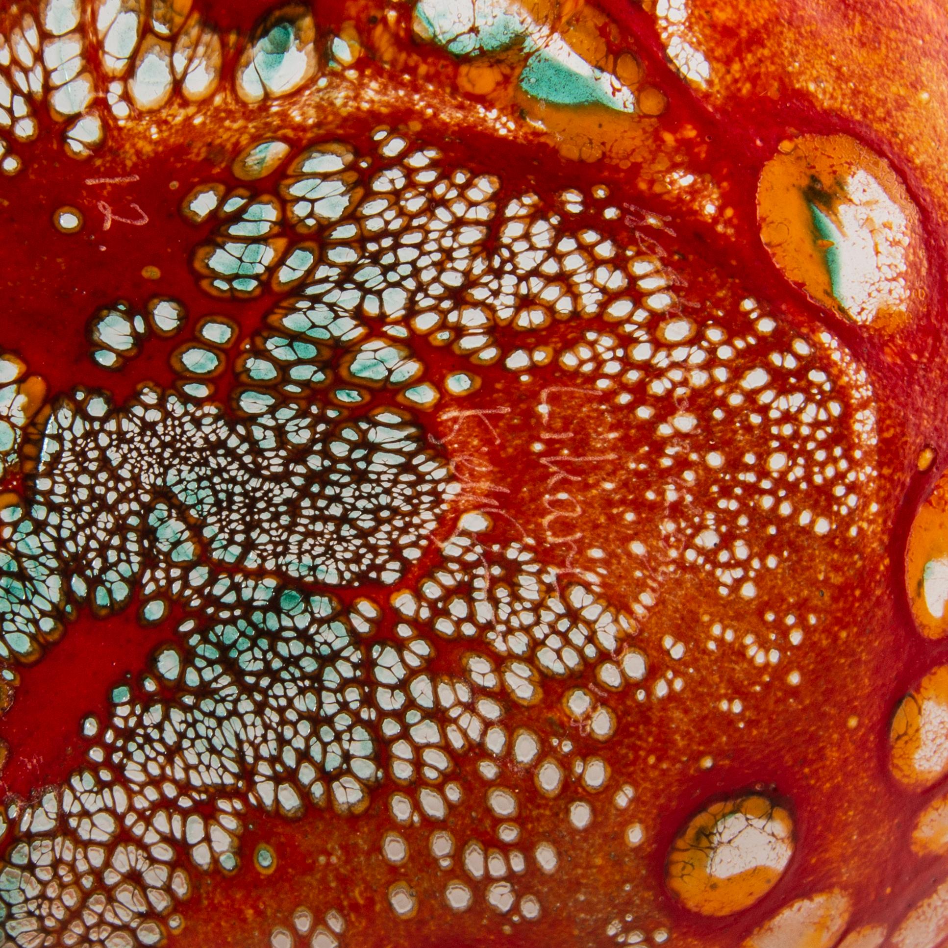 KJELL ENGMAN, a signed "Dino" Kosta Boda glass bowl.