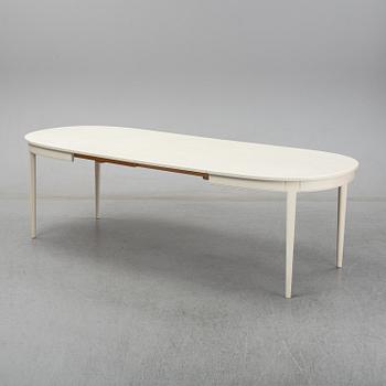 Carl Malmsten, A dining table with four chairs, Bodafors 1960's.
