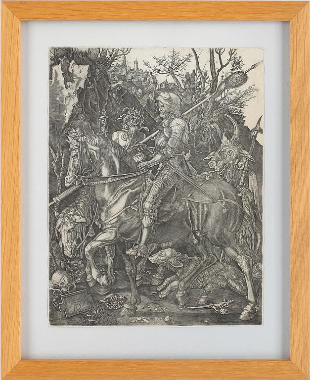 ALBRECHT DÜRER, kopia efter Dürer, etsning, troligen 16/1700-tal.